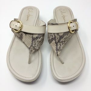 Cole Haan Nike Air Snake Print Wedge Sandals